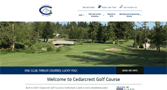 Desktop Screenshot of cedarcrestgc.com